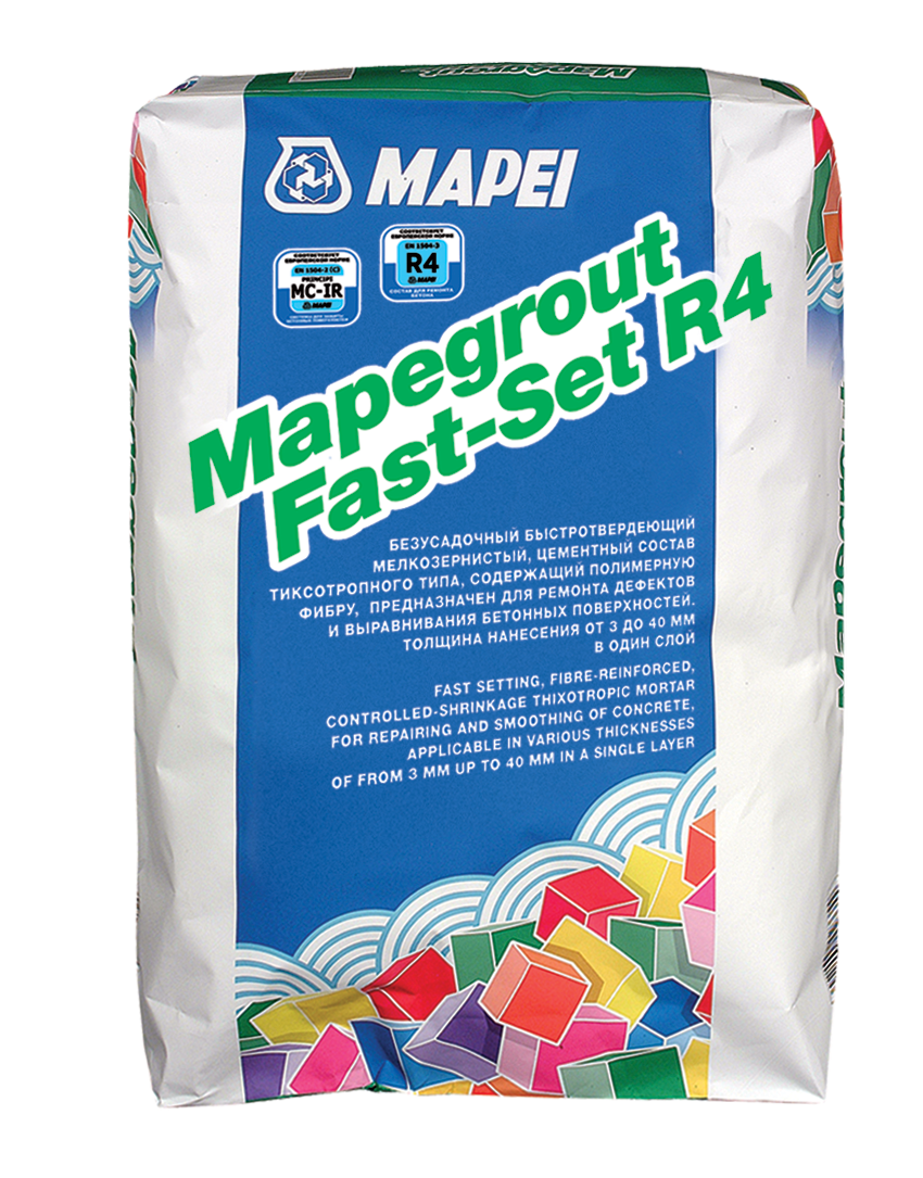 Состав для ремонта и выравнивания MAPEGROUT FAST-SET R4 25 кг.