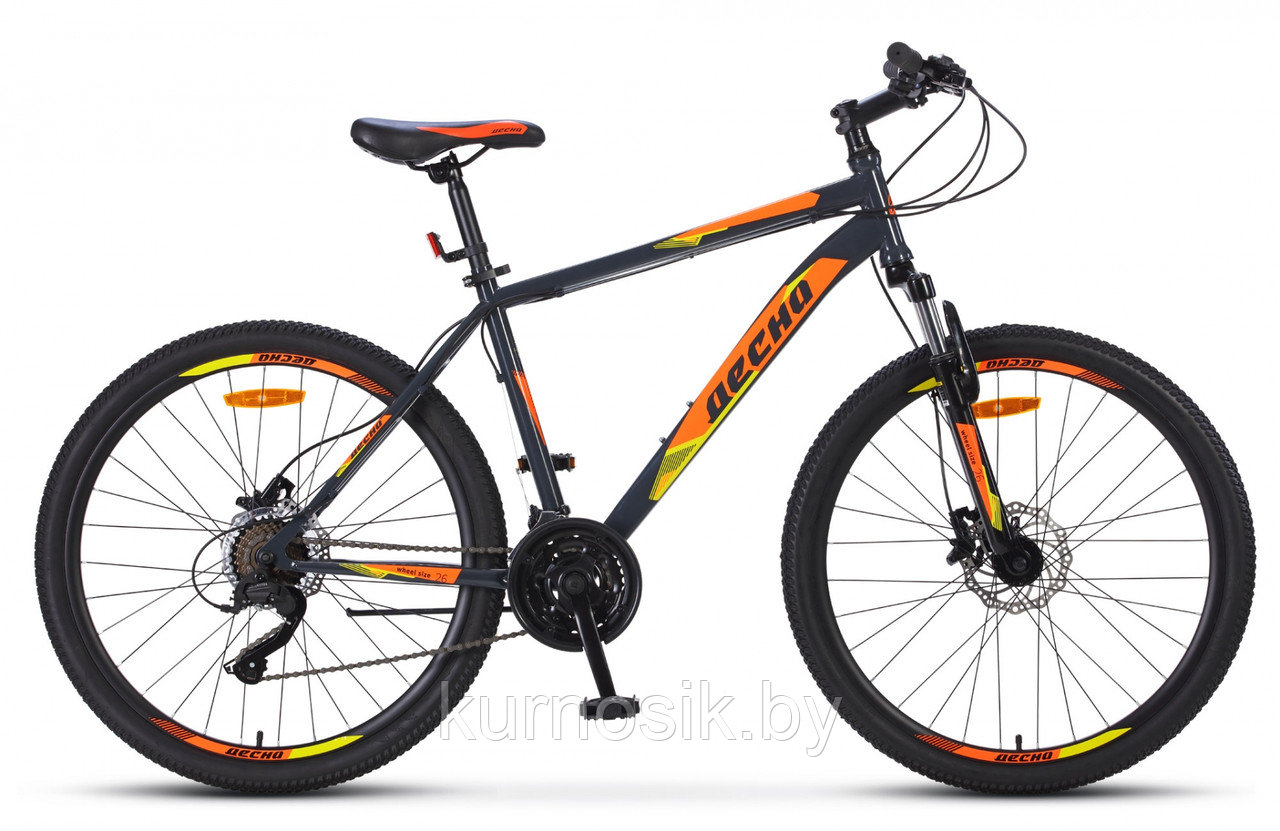 Велосипед Десна-2610 D 26" V010 Серый/оранжевый