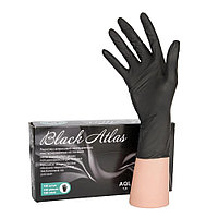 Перчатки нитриловые черного цвета 200 шт в упаковке