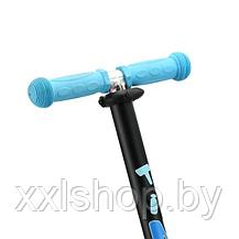Самокат-беговел RGX Tinsy Led с родительской ручкой и сиденьем (голубой), фото 3