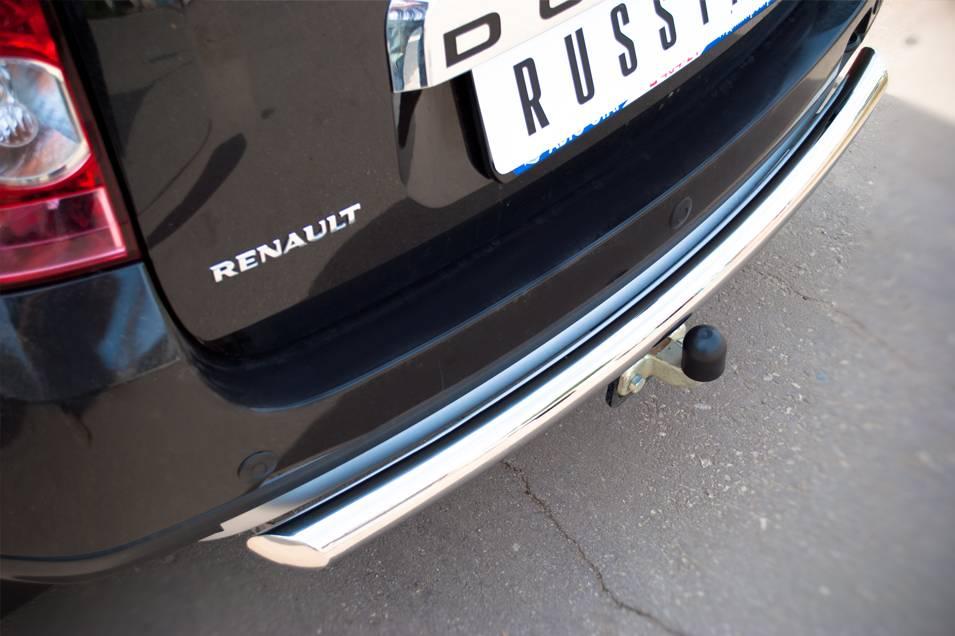 Защита заднего бампера d63 (дуга) Renault Duster 4x4 (2011-2015) № RD4Z-000443 - фото 2 - id-p123227141