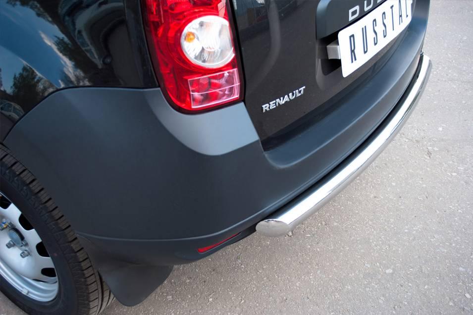 Защита заднего бампера d63 (дуга) Renault Duster 4х2 (2011-2015) № RD2Z-000443 - фото 2 - id-p123227142