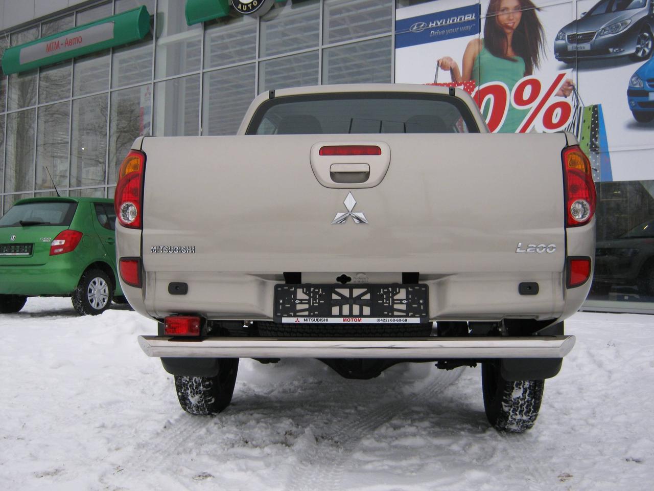 Защита заднего бампера d76 Mitsubishi L200 (2010-2013) № MLZ-001128