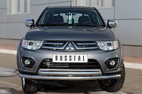 Защита переднего бампера d63 (секции) d63 (дуга) Mitsubishi L200 (2014-2020) № MLZ-002035