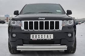 Защита переднего бампера d76/42 (дуга) Jeep Grand Cherokee (2012-2020) № JGZ-001192