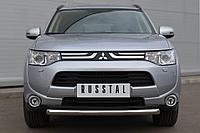 Защита переднего бампера d63 (дуга) Mitsubishi Outlander 3 (2012-2020) № MRZ-001047