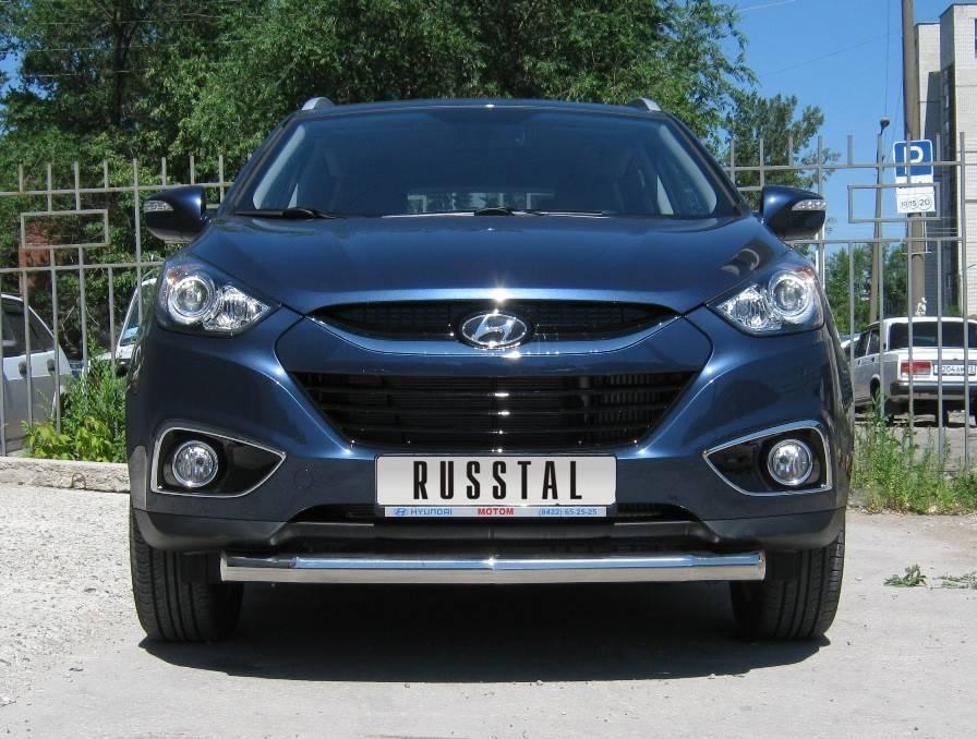 Защита переднего бампера d76 Hyundai ix35 (2010-2012) № HIZ-000189