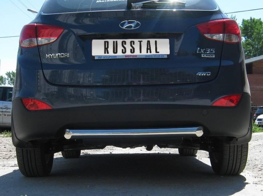 Защита заднего бампера d76 (дуга) Hyundai ix35 (2010-2012) № HIZ-000185