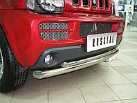 Защита переднего бампера d63/42 (дуга) Suzuki Jimny (2005-2012) № SJZ-000301