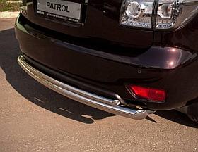 Защита заднего бампера d76/42 Nissan Patrol (2010-2013) № PAZ-000783