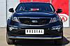 Защита переднего бампера d63 (секции) Kia Sportage (2013-2015) № KSGZ-001667, фото 2