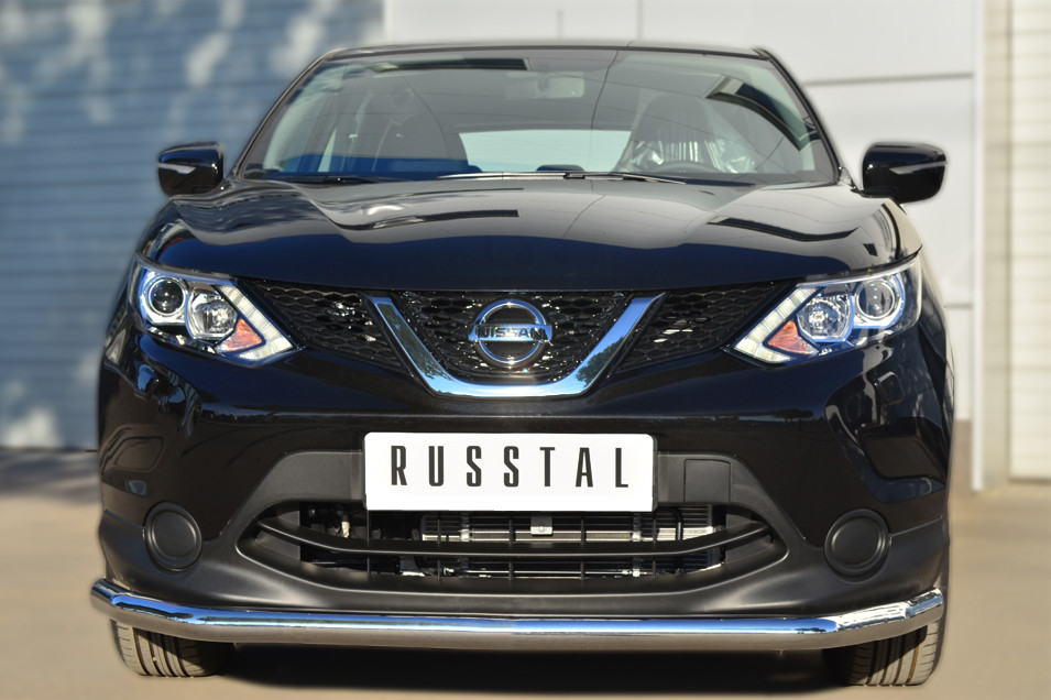 Защита переднего бампера d63 (секции) Nissan Qashqai (2014-2020) № NQQZ-001786