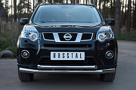 Защита переднего бампера d76/63 Nissan X-Trail (2011-2014) № NTZ-000914