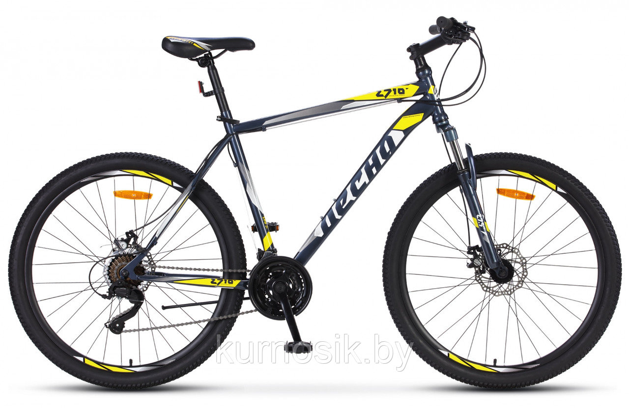 Велосипед Десна-2710 MD 27.5" V020 Серый/желтый - фото 1 - id-p123231536