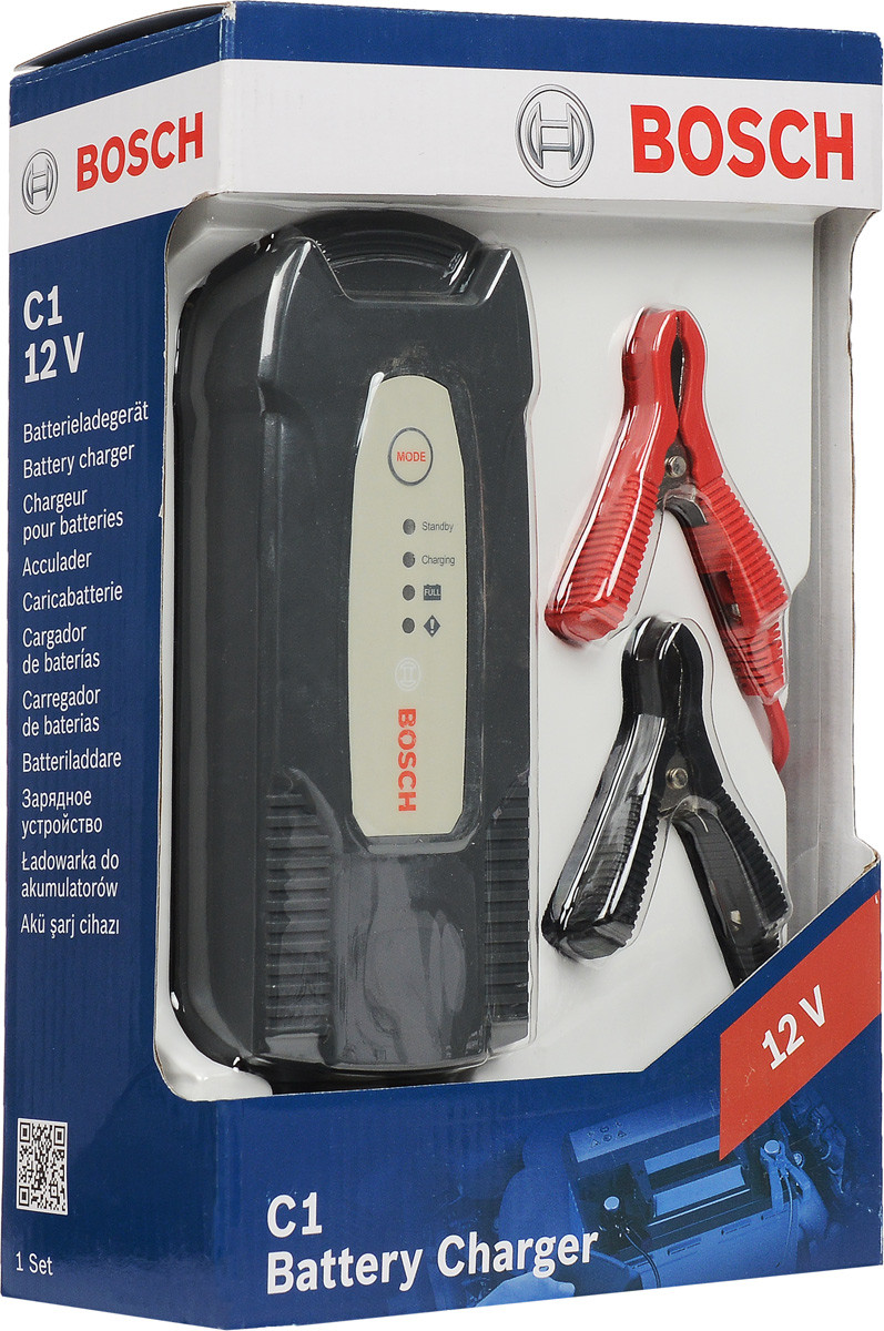 Зарядное устройство Bosch C1 заряд АКБ 12V, 5-120 A/h, 3.5A