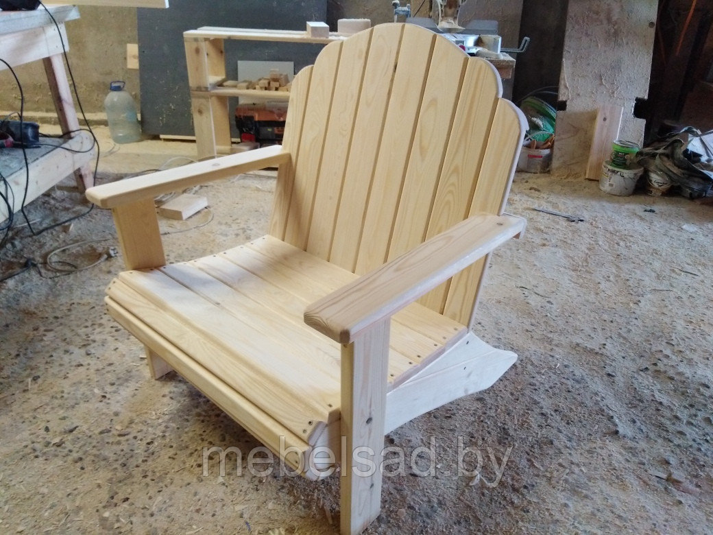 Кресло садовое из массива сосны "Кентукки" - фото 2 - id-p123239320