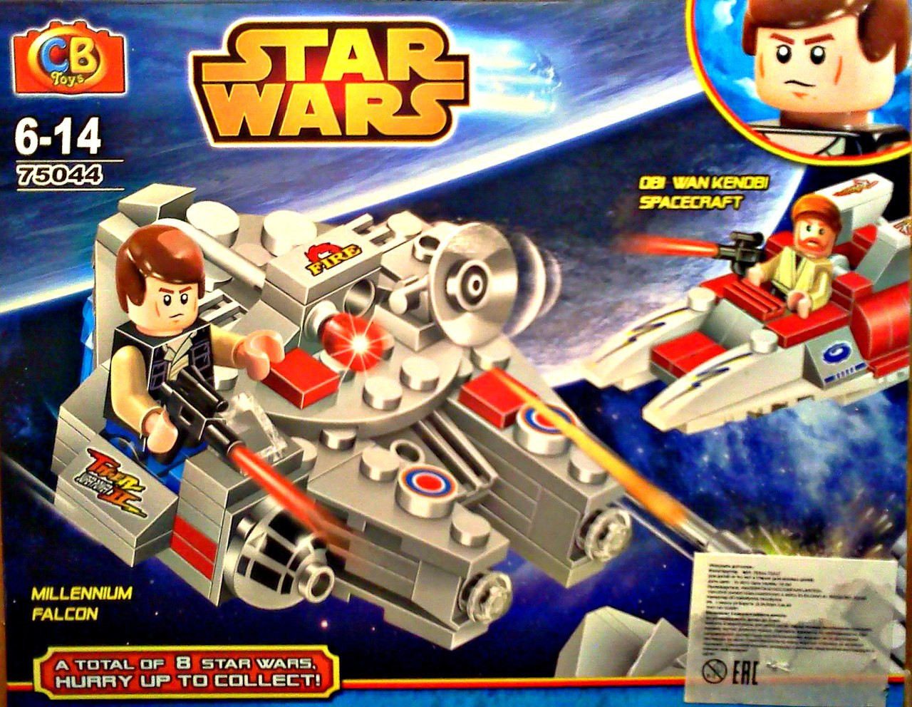 Детский конструктор звездные войны star wars Боевой дроид Millennium Falcon  75044