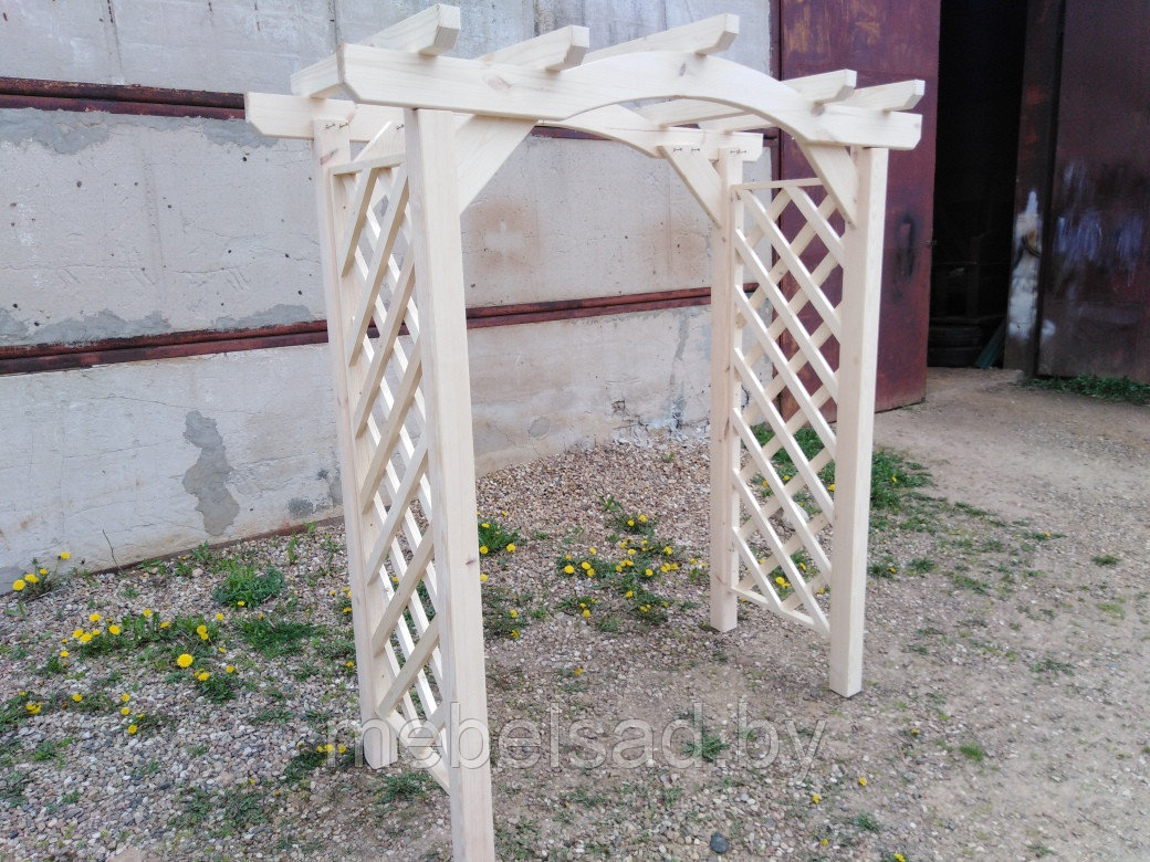 Пергола-арка садовая из массива сосны "Гранада" - фото 6 - id-p122914645