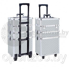 Бьюти кейс (чемодан на колесиках) для визажистов, стилистов, гримеров, мастеров ногтевого сервиса. XXXL 70 Х