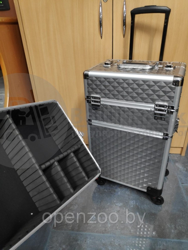 Бьюти кейс (чемодан на колесиках) для визажистов, стилистов, гримеров, мастеров ногтевого сервиса. XXXL 70 Х - фото 2 - id-p123245435