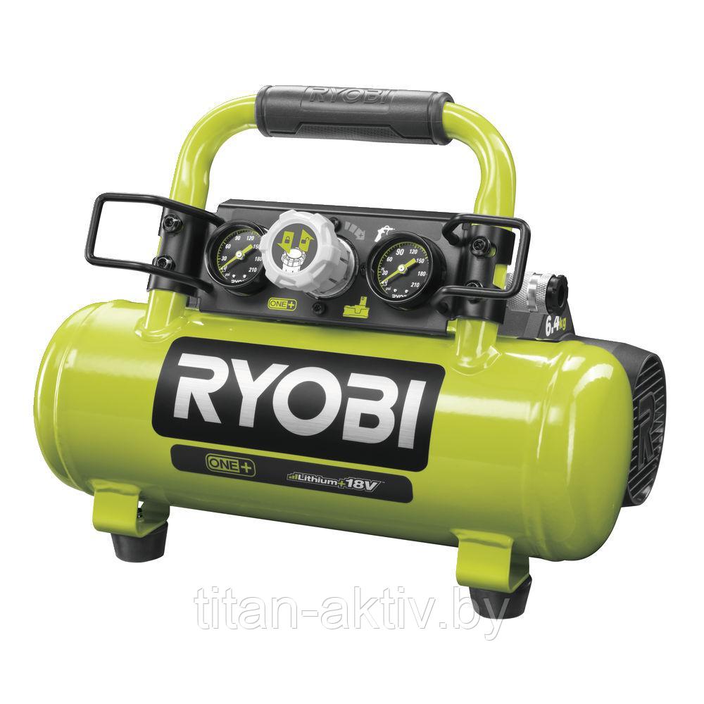 ONE + / Компрессор безмасляный коаксиальный аккумуляторный RYOBI R18AC-0 (без батареи) - фото 1 - id-p123016941