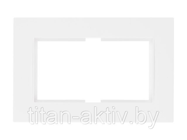 Рамка для 2-ой розетки белая, RITA, MUTLUSAN (для розетки 2-ой арт.2200 201 ХХХХ, 2200 202  ХХХХ, 22