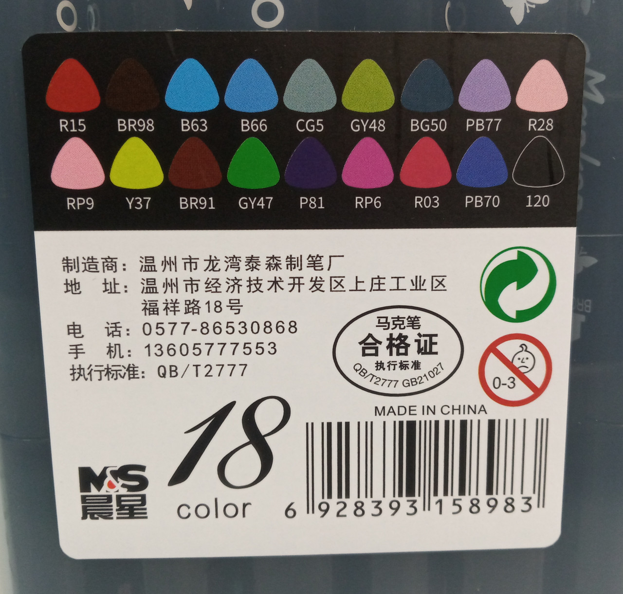 Набор маркеров двухсторонних для скетчинга 18 цветов (2 пера) - фото 2 - id-p123256408