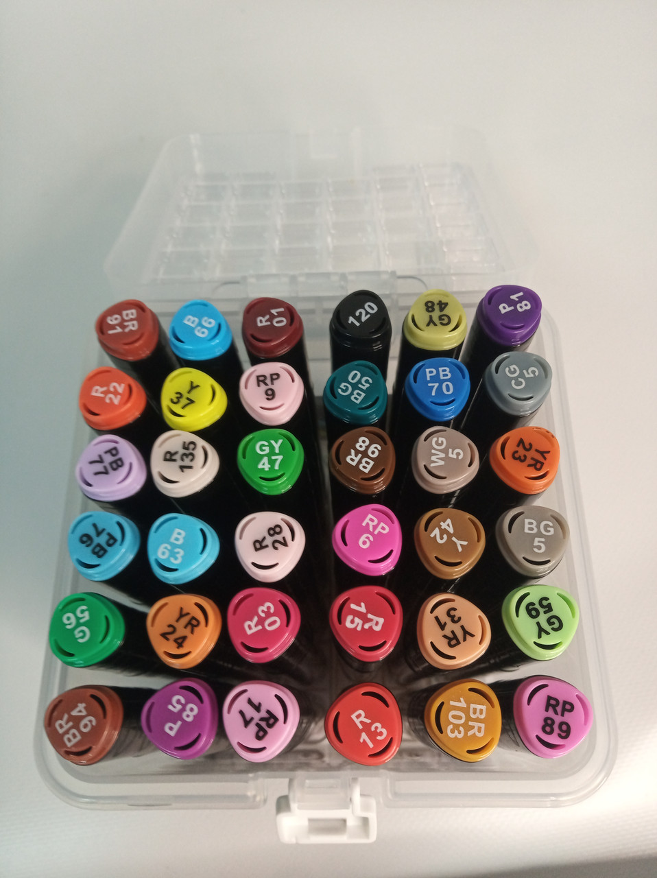 Набор маркеров двухсторонних для скетчинга 36 цветов (2 пера) - фото 2 - id-p123256654