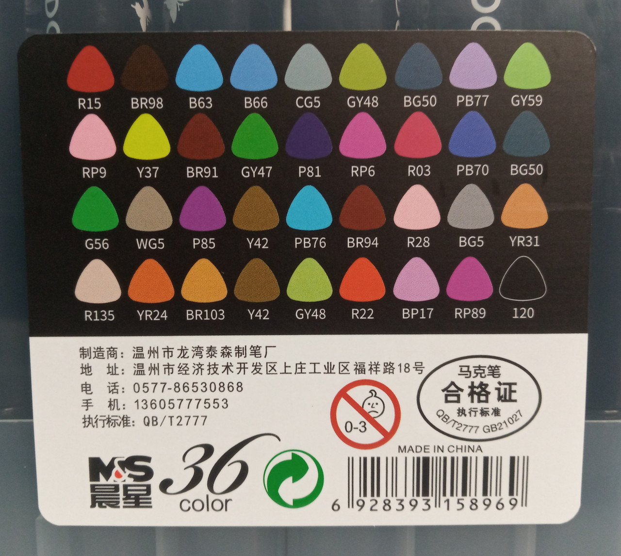Набор маркеров двухсторонних для скетчинга 36 цветов (2 пера) - фото 3 - id-p123256654