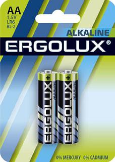 Батарейка  Ergolux LR6 Alkaline BL-2 (1.5B) 2/20/360