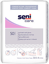 Рукавицы для мытья с непроницаемой пленкой Seni Care