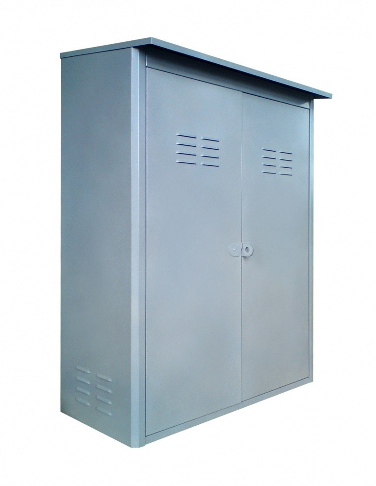 Ящик (шкаф) для 2-х 50-литровых газовых баллонов из оцинкованной стали - фото 3 - id-p123262210