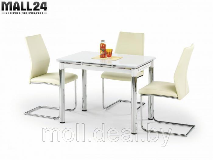 Стол обеденный HALMAR LOGAN 2 раскладной, белый, 96-142/70/76 - фото 1 - id-p123242796