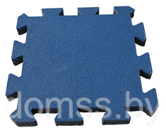 Резиновая плитка Rubtex Puzzle Color 12 цветов 500*500*40мм