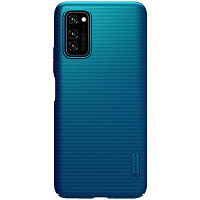 Пластиковый чехол с подставкой Nillkin Super Frosted Shield Синий для Huawei Honor V30 / Honor V30 Pro