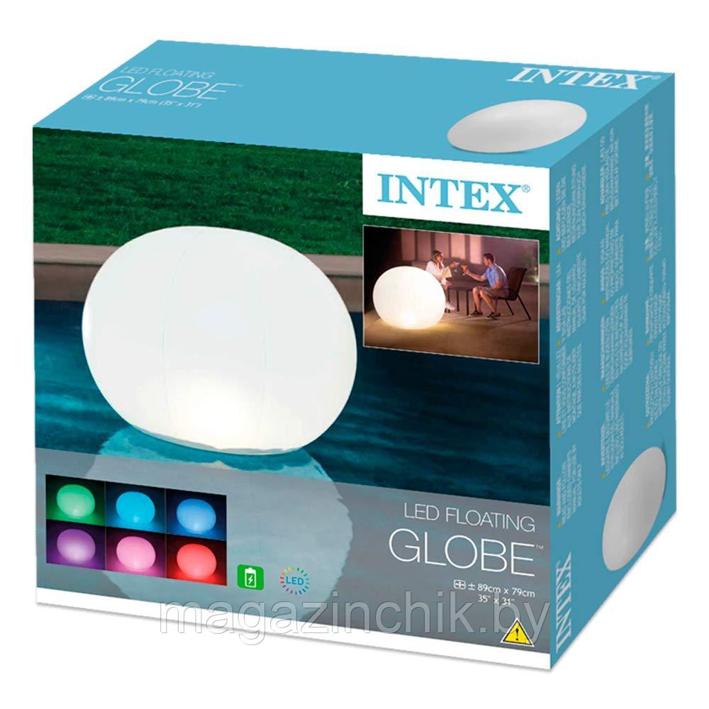Светодиодная лампа для бассейна Intex LED Play Интекс 68695 плавающий шар