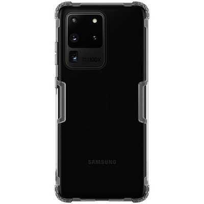 Силиконовый чехол Nillkin Nature TPU Case Серый для Samsung Galaxy S20 Ultra - фото 1 - id-p123266153