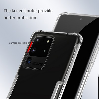 Силиконовый чехол Nillkin Nature TPU Case Серый для Samsung Galaxy S20 Ultra - фото 3 - id-p123266153