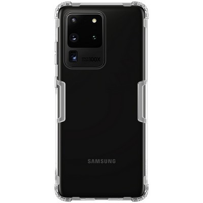 Силиконовый чехол Nillkin Nature TPU Case Прозрачный для Samsung Galaxy S20 Ultra - фото 1 - id-p123266154