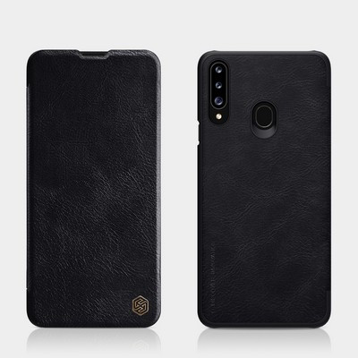 Кожаный чехол Nillkin Qin Leather Case Черный для Samsung Galaxy A20s - фото 4 - id-p123266163