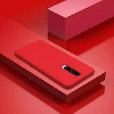 Силиконовый бампер Nillkin Rubber-wrapped Protective Case Красный для Xiaomi Redmi K30 (Poco X2) - фото 3 - id-p123266194