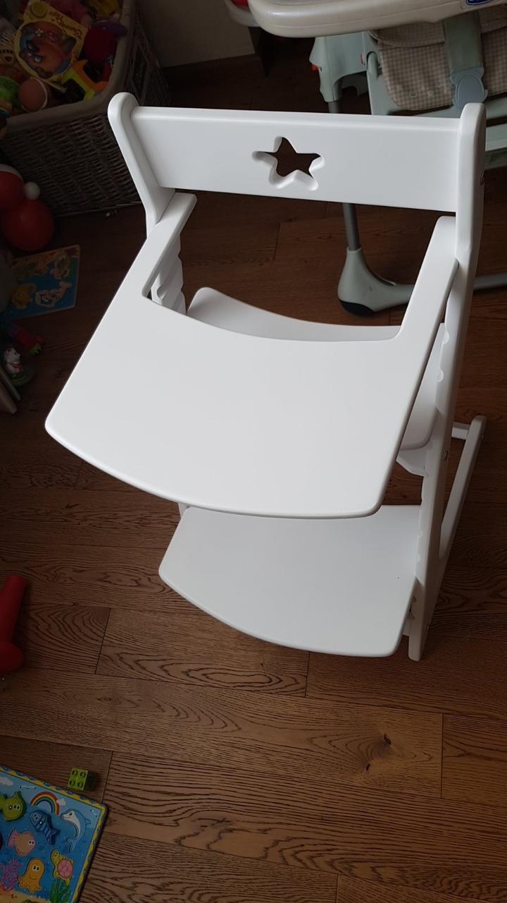 Детский растущий регулируемый стул со столиком Ростик/Rostik (белый) - фото 4 - id-p122661933
