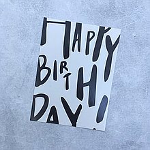 Открытка "Happy Birthday"