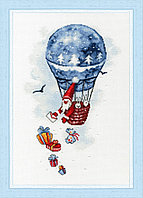 Набор для вышивания крестом "Воздушный шар".