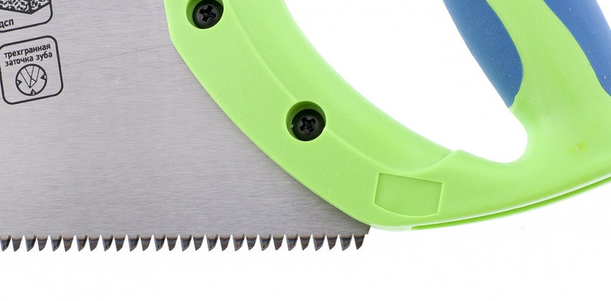 Ножовка по дереву "Зубец", 500 мм., 7-8 TPI, зуб 3D, каленый зуб, двухкомпонентная рукоятка СИБРТЕХ, фото 2