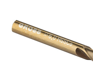 Сверло спиральное по металлу, 6,0 мм, HSS-Co GROSS, фото 2