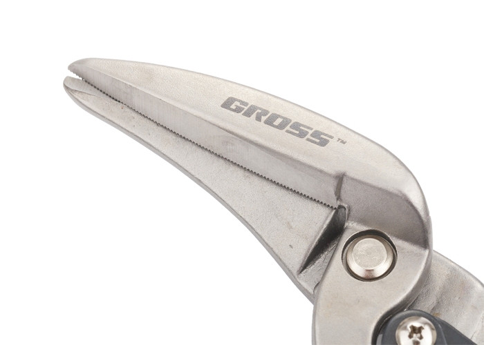 Ножницы по металлу "PIRANHA", 270мм, прямой и правый проходной рез, двухкомпонентные рукоятки GROSS - фото 4 - id-p68857263