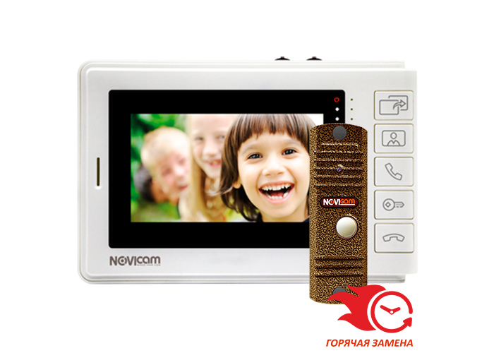 Видеодомофон NoviCam Smile Kit 4 (комплект)