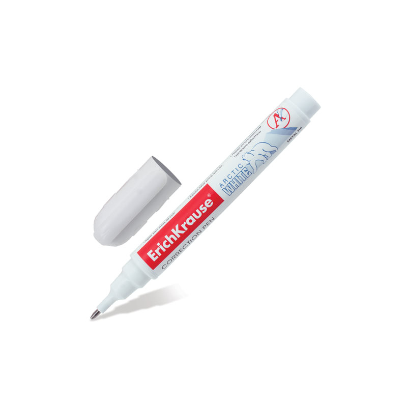 Корректор-ручка ErichKrause Arctic white 10мл (Цена с НДС)