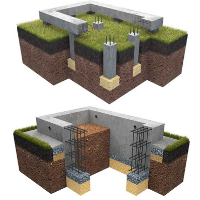 Устройство фундаментов 